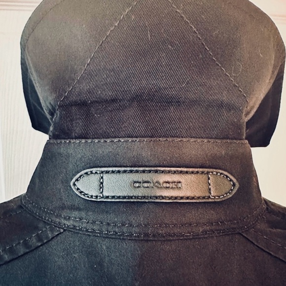 COACH ~ Women’s black double breast button up classic utility jacket size XS - Picture 6 of 10